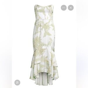 Katie May Cece Dress in Green Flora size S tailored